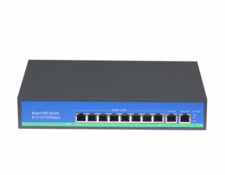 8 Port Gigabit Poe Switch 10/100/1000mbps für 1-2MP IP Überwachungskamera 