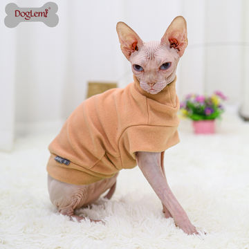 PULL en polaire chaude pour chat, sweat à capuche en tricot pour