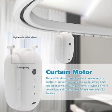 Wifi Automatic Curtain Opener Closer Robot Wireless Smart Curtain Motor  Timer Voice Control Smart Home Automation Device For Curtain Track Rod  Replacement For Assistant 