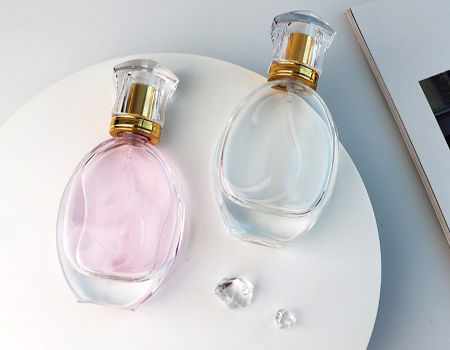 oval shaped perfume bottle