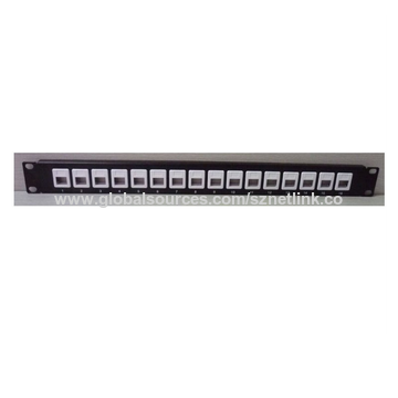 China 19' 1U 16Port cat5e/cat6 modular patch panel on Global Sources,16 ...