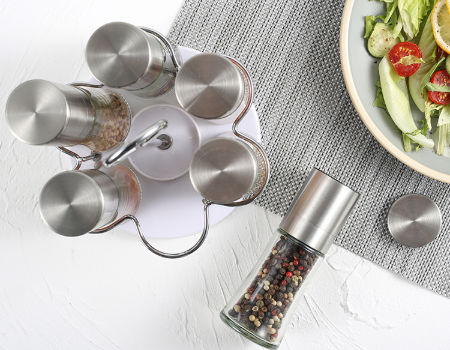 Buy Wholesale China Portable 6 In 1 Dry Spice Grinder Set Herb