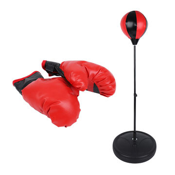 Punching Ball Con Guantes Para Niños Boxeo 70 X 106 Cm 