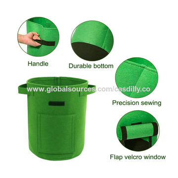 Green Plastic Grow Bags, For Growing Plants