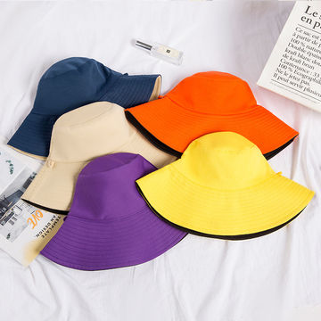 Bulk Buy China Wholesale Newest Dual Colors Large Brim Cheap Folding  Promotional Bucket Hats With Tight String $0.75 from Fuzhou Haomin Imp.&  Exp.Co Ltd