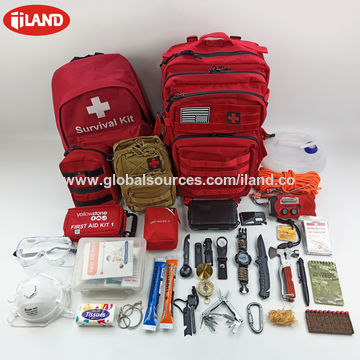 Kit de supervivencia de emergencia Equipo de supervivencia de 50 piezas  Equipo de primeros auxilios táctico IFAK
