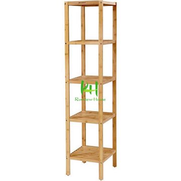Buy Wholesale China 3/4 Tier Bamboo Corner Shelf Stand Rack