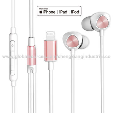 Mfi Certificated Lightning Digital Earbuds For Iphone Ipad Ipod