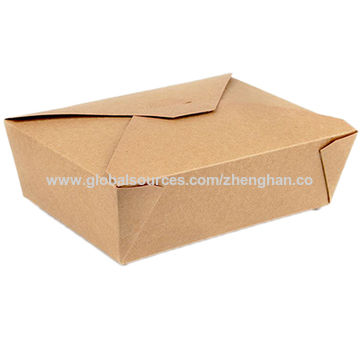 Kraft Brown Food Boxes With Lids And Spoons, Disposable Kraft Takeout  Containers, Takeaway Food Containers, Recyclable Lunch Boxes With Window  For Restaurant, Catering And Party - Temu