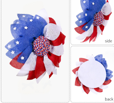 C Independence July 4th Wreath Summer Wreath Patriotic Gnome American Flag Memorial Day Hanging for Front Door 