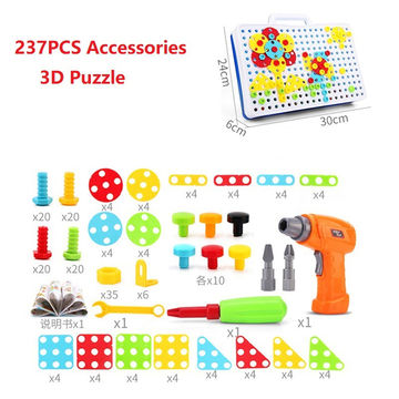 China Building blocks DIY educational set drilling assembly toy kids ...