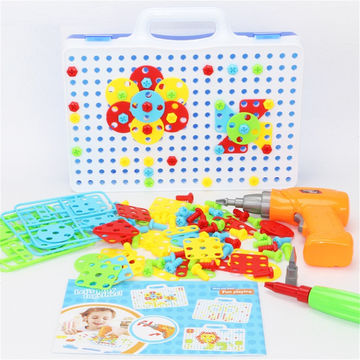 China Building blocks DIY educational set drilling assembly toy kids ...