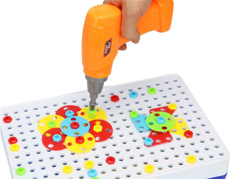 China Building blocks DIY educational set drilling assembly toy kids ...