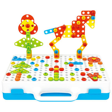 China Building blocks DIY educational set drilling assembly toy kids ...