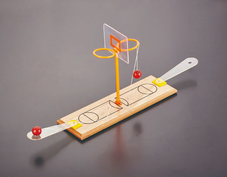 Vintage handheld, two player, miniature table top basketball game NO. 8817
