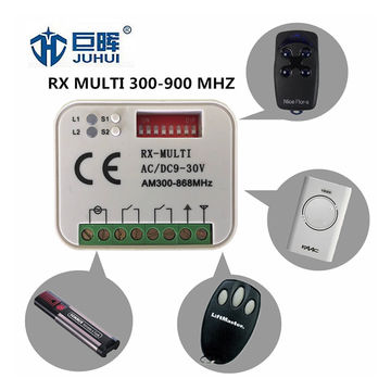 Mando a distancia Universal para puerta de garaje, 433mhz, 868MHz,  multifrecuencia, módulo de interruptor para transmisor de 300-900Mhz