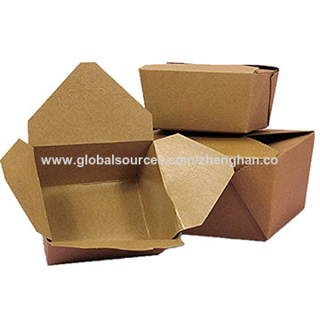 Buy Wholesale China Cardboard Kraft Paper Take Away Food Packaging  Box,disposable Food Container For Fast Food Packaging & Disposable Kraft  Paper Food Packaging Box at USD 0.04