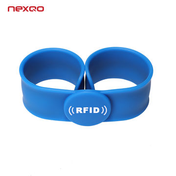 NFC Silicone Wristband RFID Band Waterproof Debossed Logo Printing NFC  Bracelet for Social Media Share - China NFC Wristband, Silicone NFC  Wristband