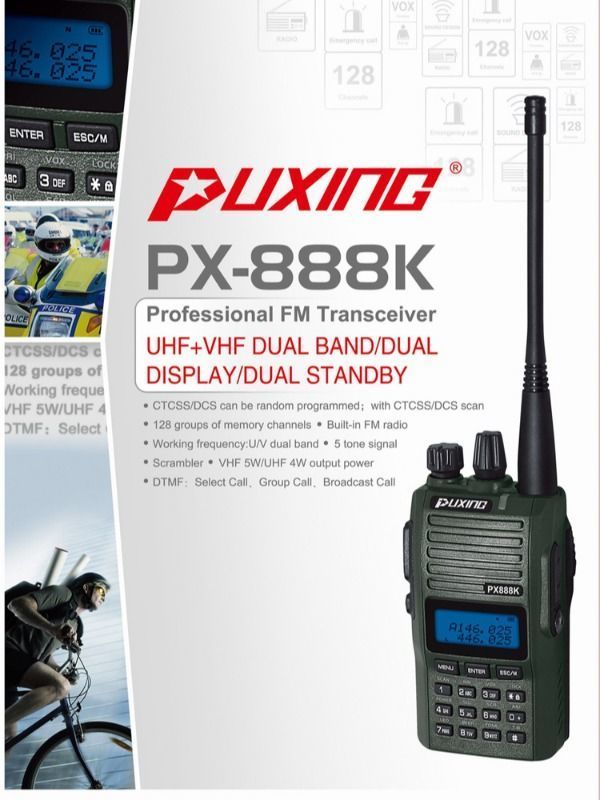 Electronic product Z-XILI Talkie bibande portatif Radio à Deux Voies VHF UHF Walkie VHF UHF Radio Portable à 15 km Parlez-RangeAdult Randonnée Vélo Communication