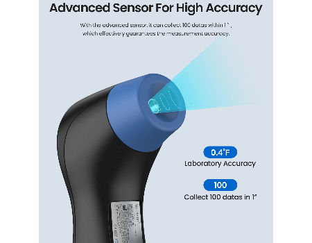 Thermomètre frontal femomètre, thermomètre infrarouge numérique, lecture précise instantanée par le fournisseur de femomètre