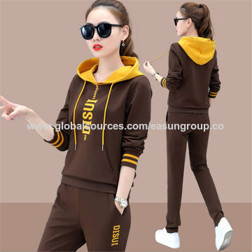 Wholesale Joggers Ladies Stacked Sweatsuit Cotton Tracksuits for Girls  Winter Outfits Women Tracksuits - China Jogging Suits and Sports Wear price