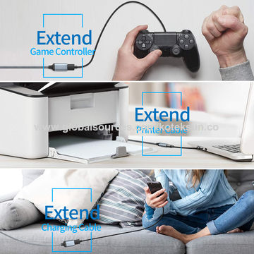 Câble d'Extension USB 3.0 Tressé Durable pour Clavier USB, Souris, Clé USB, Disque Dur - Haute Vitesse