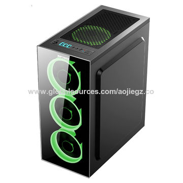 China SAMA K13 economical high-end tempered glass computer case ATX pc ...