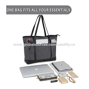 Source Custom Waterproof Padded Teacher Utility Bag Organizer Tote Bag With  Laptop Sleeve on m.