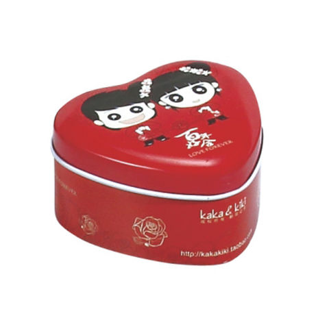 Blulu Red Heart Shaped Metal Tins with Lids Valentine's Day Candy Boxes  Biscuits Jar Empty Tin Box Candy Chocolate Boxes Heart Shape Containers  Heart