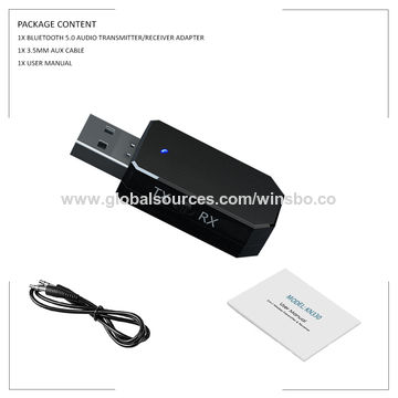 Adaptateur USB Bluetooth 5.0, Dongle 3.5mm Jack AUX, pour TV