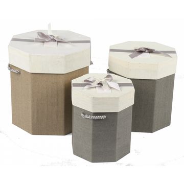 Factory Luxury Cylindrical Packaging Flower Paper Box with Lid Set/3  (S/M/L) (Black) - China Cylinder Box and Paper Box price