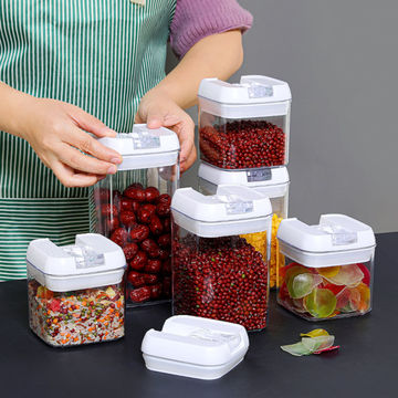 Buy Wholesale China Stackable Airtight Food Storage Containers Set,modular  Food Container Box, Cereal Storage Jar & Airtight Food Storage Containers  at USD 7.8