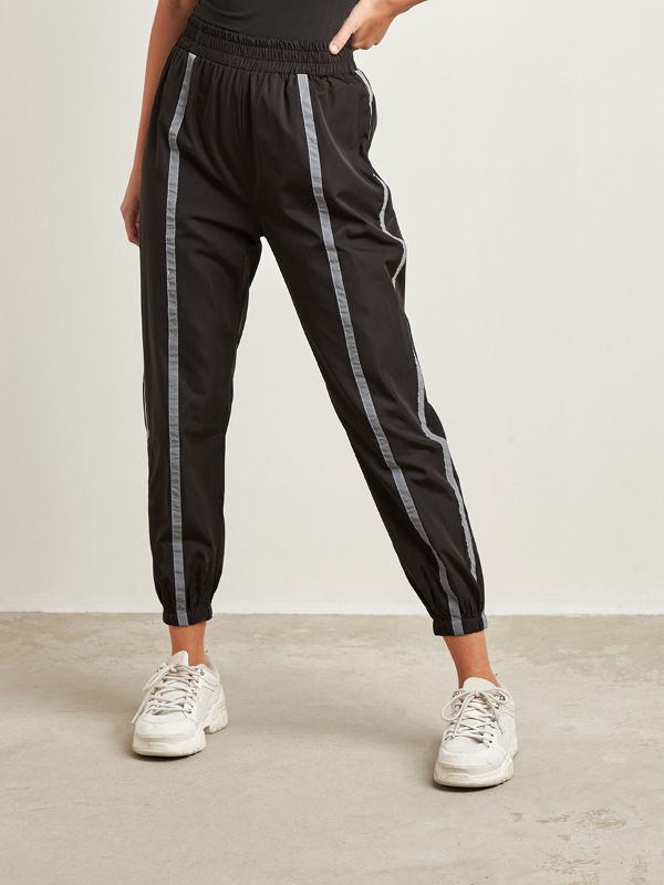 Reflective stripe online joggers