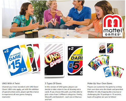 Mattel UNO Dare CDY11 Card Game for sale online 