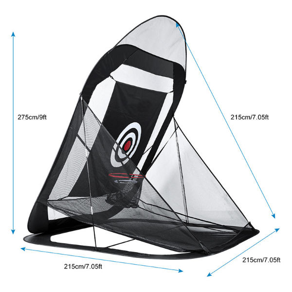 Custom Portable Home Garden Golf Practice Driving Net Black Outdoor