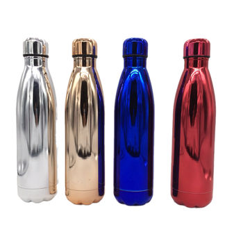 China Electroplate vacuum sport double wall stainless steel thermo cola ...