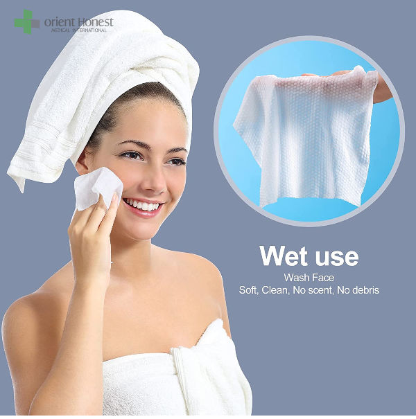 Disposable Facial&Skin cotton cleaning cloth, cotton cleaning cloth disposable disposable cotton