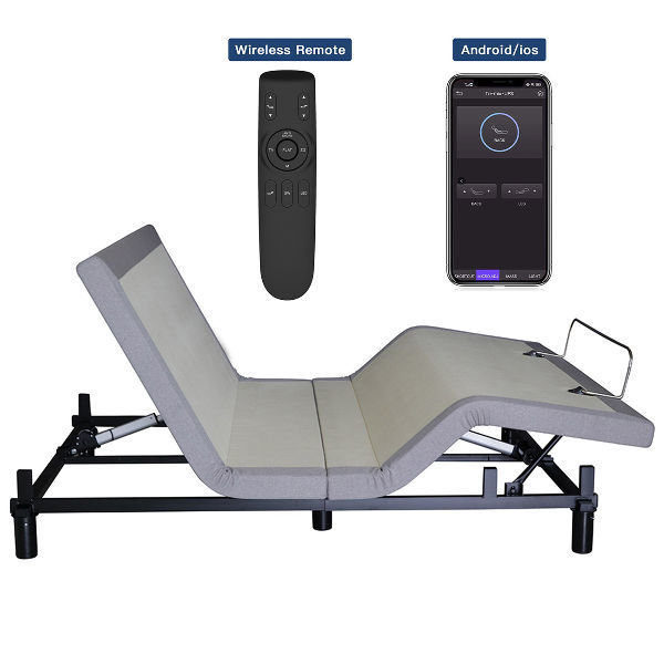 Wireless remote control dual massage upholstered ergonomic foldable