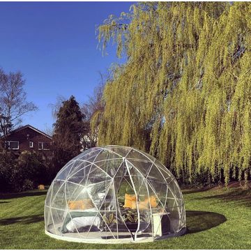 China Transparent 3.6m diameter luxury outdoor camping plastic igloo ...