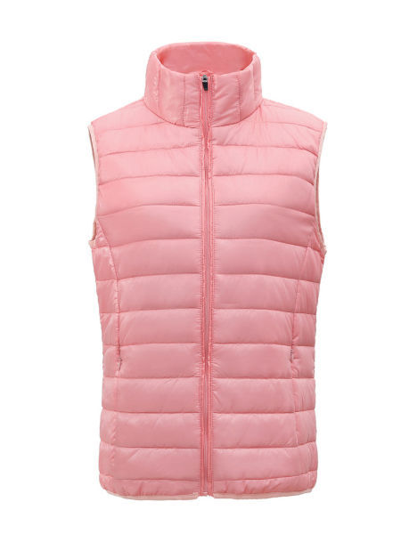 pink sleeveless jacket vest