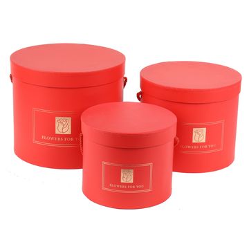 Factory Luxury Cylindrical Packaging Flower Paper Box with Lid Set/3  (S/M/L) (Black) - China Cylinder Box and Paper Box price