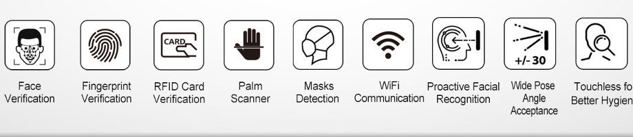 China Fingerprint & Face Recognition Time Attendance and Palm Access ...