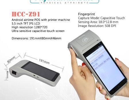 China GPS 4G Smart Android Biometric Payment Handheld POS Terminal With ...