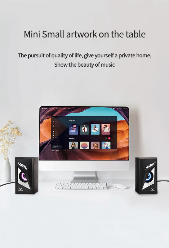 China RGB Light USB 2.0 Gaming Speaker Computer Speaker with Surround ...