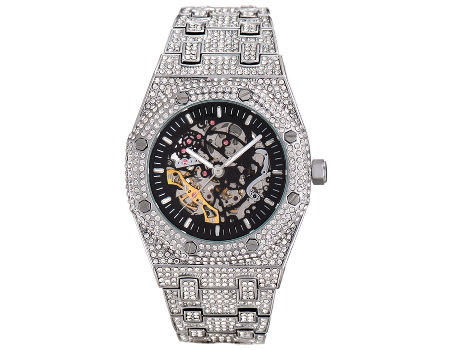 Iced out cubic zirconia on sale watches