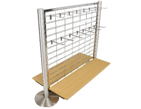 China 2 tiers metal mesh wire display storage rack stand adjustable ...