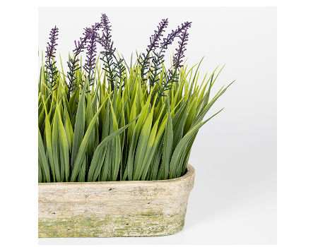 Vgia Modern Artificial Potted Plant For Home Decor Lavender Flowers And Grass Ar 