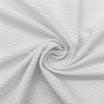 China Breathable polyester knit weft jacquard mesh fabric for sportswear  manufacturers and suppliers