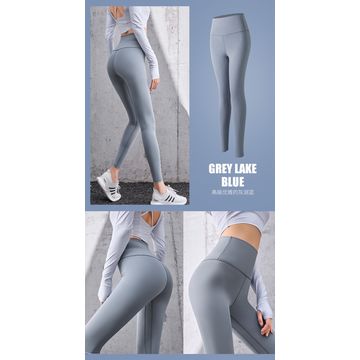 Damen High Waist Yoga Hose mit Taschen Leggings, Weiche Sporthose, Bauchkontrolle