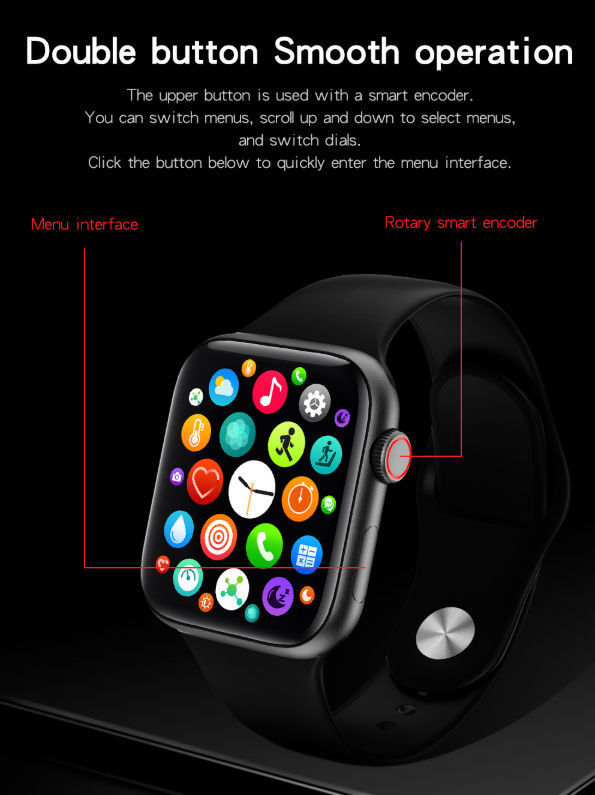 Newest HW33 plus smart Band series 6 smartwatches hw33 Magnetic charging Smart Watches supplier